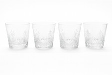 Set of 4 St. Louis Crystal Whiskey Glasses - Florence Model - Signed