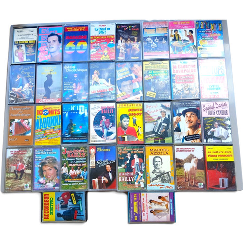 Lot cassettes audio - 34,