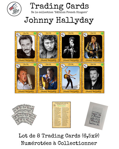 Johnny hallyday lot cartes - johnny,