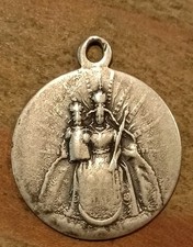 Ancient Mariastein Austria Virgin and Child Religious Medal 