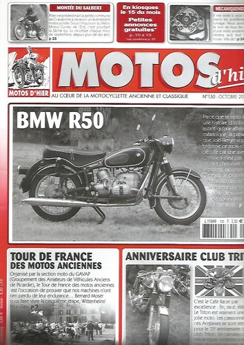 Motos hier 150 bmw r50 - motos, d'hier