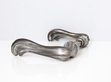 ▨7X7mm Antique Pair of Cast Louis XV Style Handle Door, Vintage