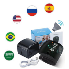 Tensiomètre au poignet aste à LED, suivi cardiaque, annonce vocale des résultats