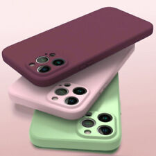 Liquid Silicone Cover Plain Shockproof Case For iPhone 16 15 Pro Max 14 13 12 11