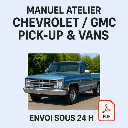 Manuel atelier chevrolet gmc - manuel,