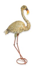 Un flamant rose en fer réplique design rétro décoration