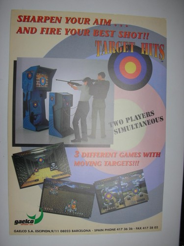 Flyer borne arcade target - de,