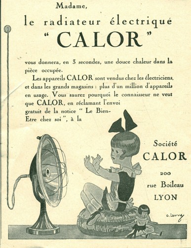 Publicité ancienne radiateur