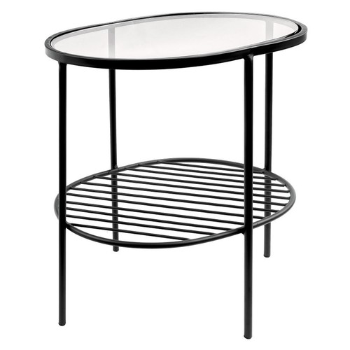 Table basse ovale verre et - basse,