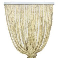 Rideau en chenille beige