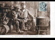 SALON de PARIS / OUVRIERS se heating (au CHOULARDRON) by Eugène BULAND in 1906