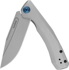 Couteau Kershaw Highball XL Lame Acier D2 Manche Acier Gris KVT KS7020