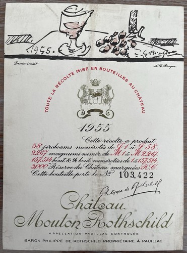 Étiquette Château Mouton