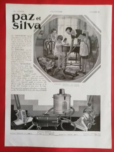 Publicité 1930 paz silva - 1930,