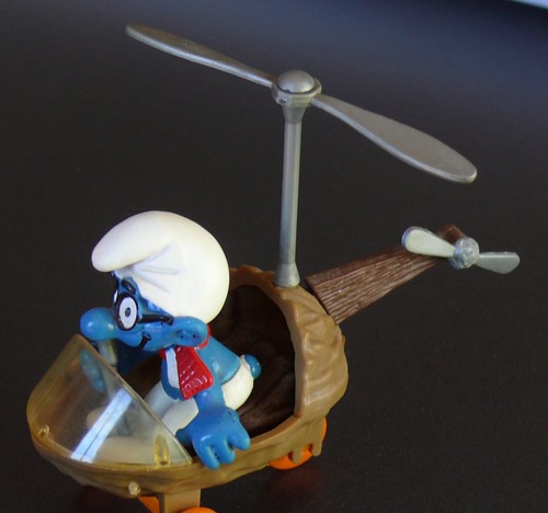 Figurine schtroumpf pilote - schtroumpf,