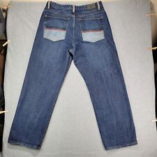 Y2K Basic Code Wide Leg Skater Baggy Jeans Mens 38x34 Read