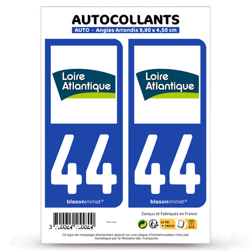 Autocollants plaque - 2,