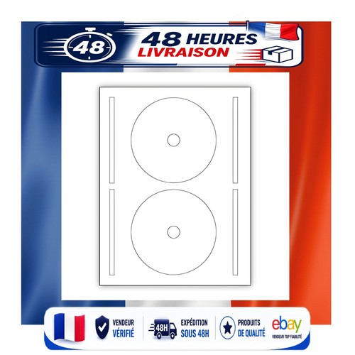 100 étiquettes dvd - 100,