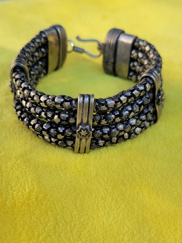 Bracelet manchette ethnique - ethnique, en
