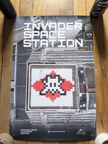 Invader affiche expo space - invader,