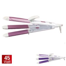 Fer à Lisser 3 IN 1 Céramique Professionnel Frisés Effet Cheveux Ou Frisés' 45W