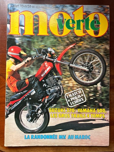 Moto verte 7 1978 - verte, n°51