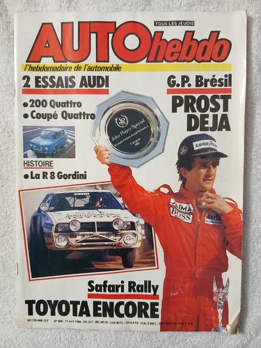 Auto hebdo 466 1985 gp - auto,