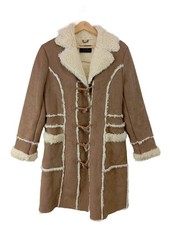 VERO MODA Manteau en fausse fourrure Dames Manteau T EU 40 brun-blanc cassé