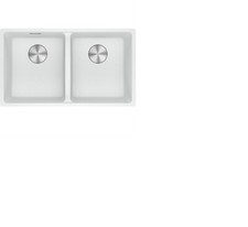 Evier sous-plan double bac