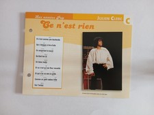 CARTE FICHE - JULIEN CLERC  Ce