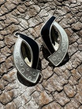 Ivar T Holth sterling Silver Earrings Norway Norwegian vtg retro estate 748
