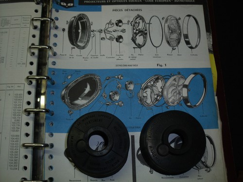 Facel vega paire bonnettes - vega, de