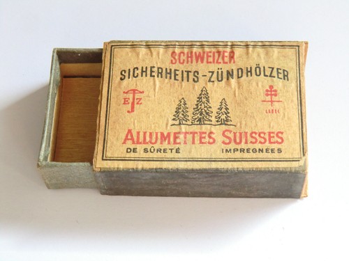 Boite allumettes suisse - boite, d'