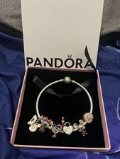 Bracelet Jonc Pandora Avec 6 Charms Mickey Et Mini 