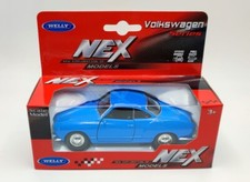 ★ VOLKSWAGEN KARMANN GHIA COUPE - WELLY NEX 1:34/39 - Bleu / Blue ★