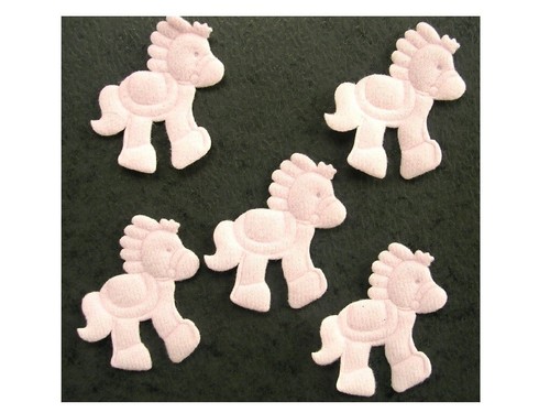 Lot appliques tissus poney - appliques,