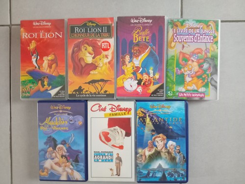 Lot cassettes vidéo vhs - 7,