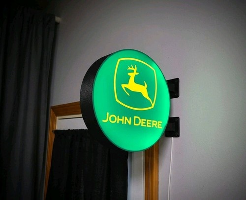 Enseigne lumineuse john deere - enseigne,