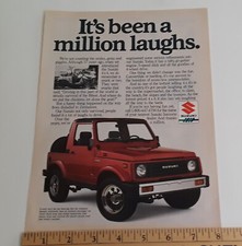 SUZUKI SAMURAI 4X4 ORIGINAL 1987 AD