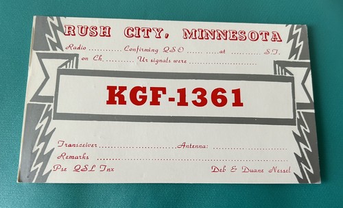 Radio qsl post card - radio,