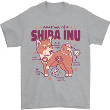 Shiba Inu Anatomy Mens T-Shirt 100% Cotton