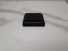 glossy black wooden base for figure or model 7.4 x 6.3 cm