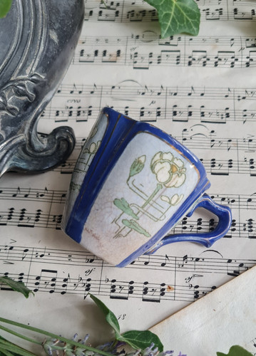 Ancienne tasse sarreguemines - ancienne,