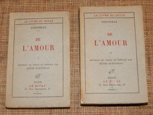 Stendhal amour tomes - stendhal, &