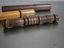 Lot 3 needle case wood