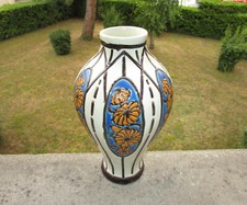Kéramis Beautiful Art Deco Vase Boch La Louvière Maurice Dufrene La Maître.