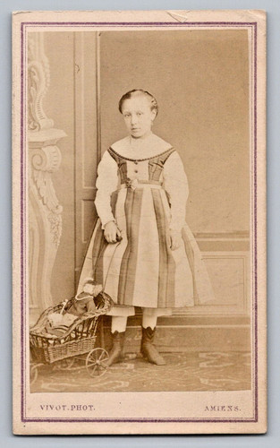 Cdv 1870 fillette - cdv, &