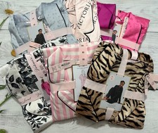 Victoria's Secret Afterhours Satin Pyjama Ensemble Iconique Rayure Rose XS S M L