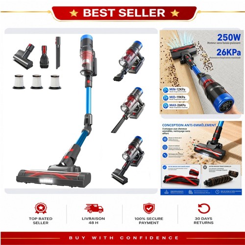 Aspirateur balai sans - aspirateur, fil