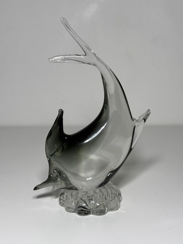 Poisson verre fumé murano - fumé,